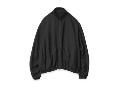 ssstein VIS/LI Twill Shirred Light Zip Jacket "Black"