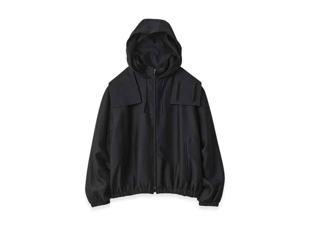 ssstein W/R/SI Double Weave Hooded Jacket "Black"