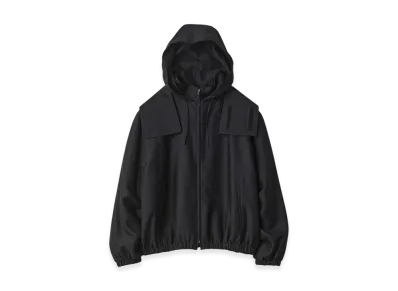 ssstein W/R/SI Double Weave Hooded Jacket "Black"
