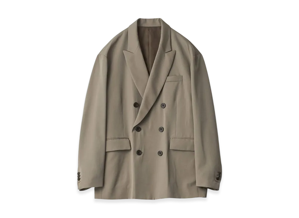 ssstein Oversized Double Breasted Jacket "Taupe Beige"