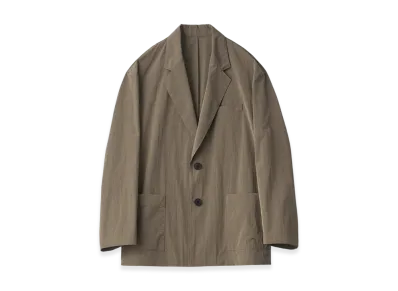 ssstein Windproof Nylon Single Breasted Jacket "Taupe"