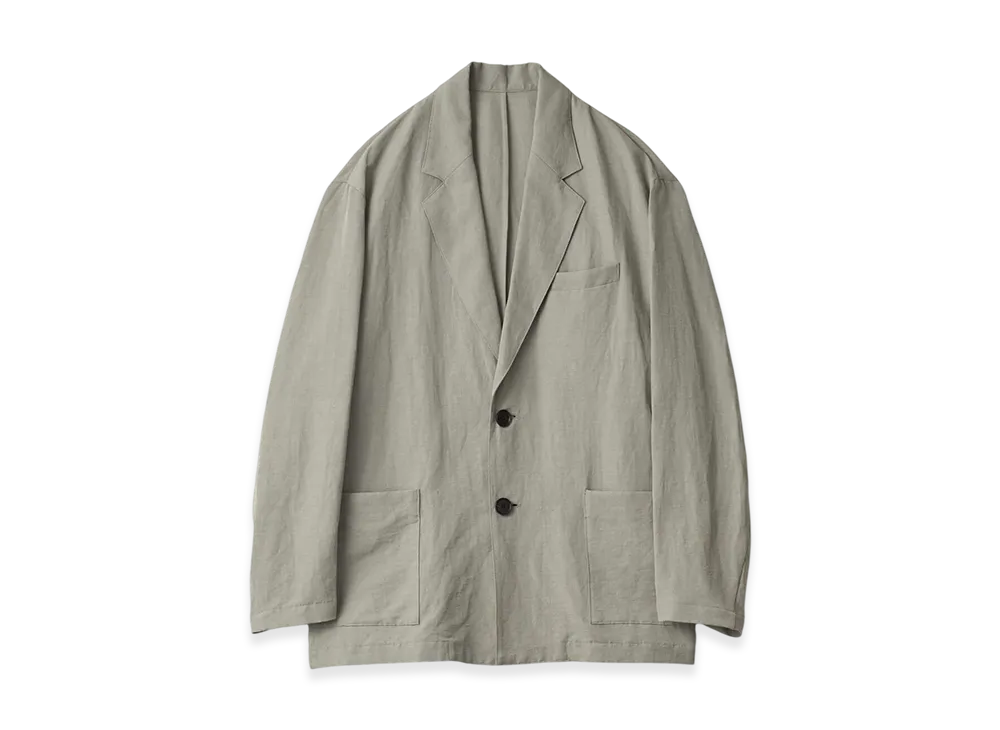 ssstein LI/NY Poplin Single Breasted Jacket "Beige Grey"