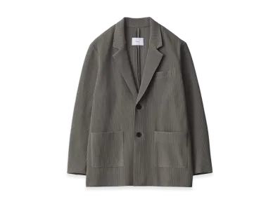ssstein Gradation Pleats Single Breasted Jacket "Taupe Grey"