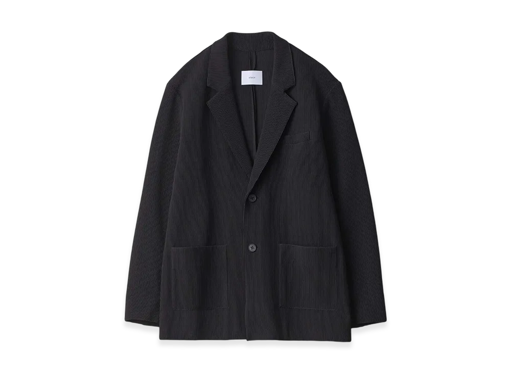 ssstein Gradation Pleats Single Breasted Jacket "Black"
