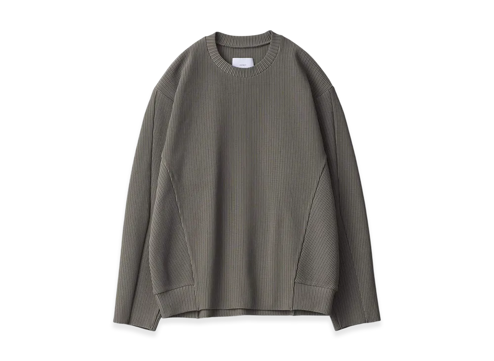 ssstein Gradation Pleats Twist Sleeve LS "Taupe Grey"