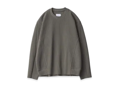ssstein Gradation Pleats Twist Sleeve LS "Taupe Grey"