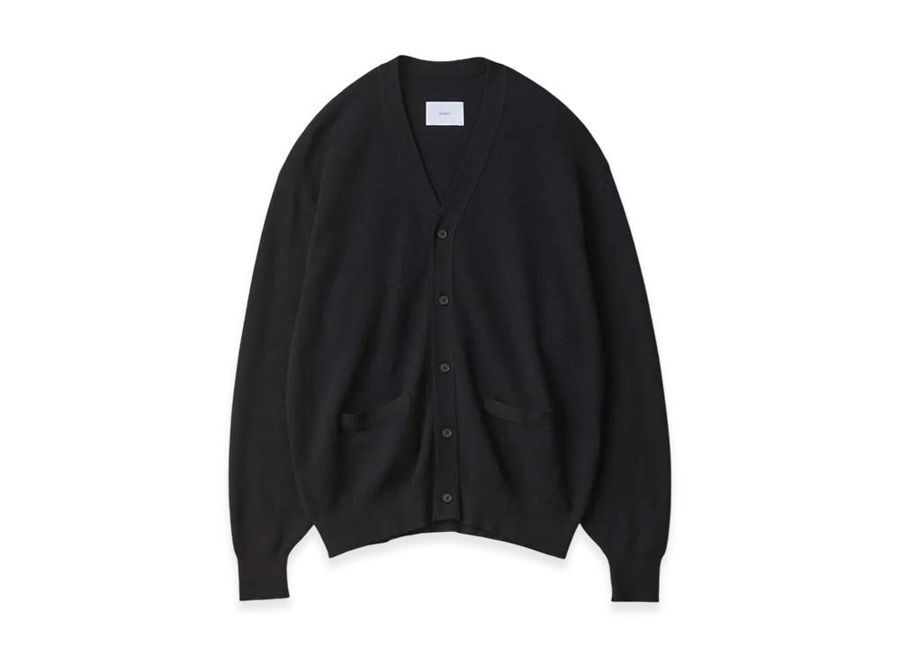 ssstein Cotton Cashmere Knit Cardigan "Black"