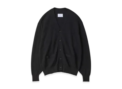 ssstein Cotton Cashmere Knit Cardigan "Black"