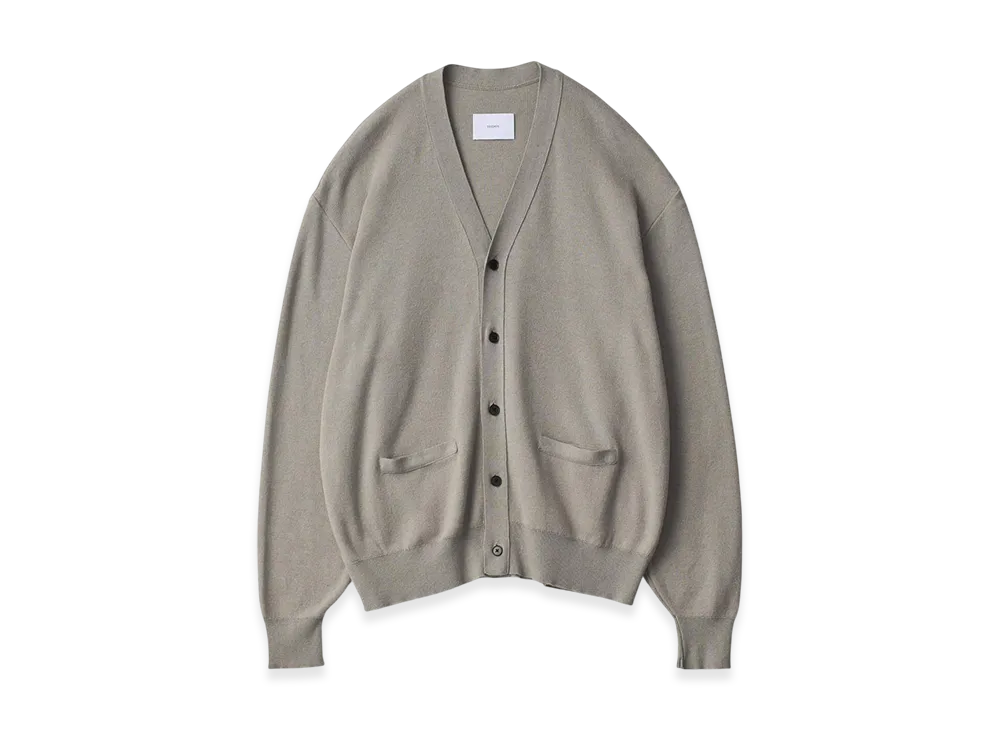ssstein Cotton Cashmere Knit Cardigan "Taupe Grey"