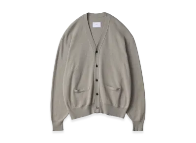 ssstein Cotton Cashmere Knit Cardigan "Taupe Grey"