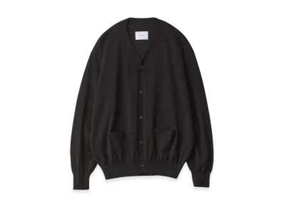 ssstein Wool Silk Knit Tucked Cardigan "Black"