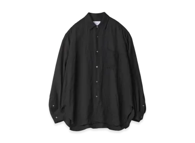 ssstein Vis/Li Twill Oversized LS Shirt "Black"