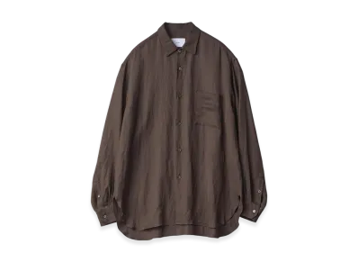 ssstein Vis/Li Twill Oversized LS Shirt "Khaki"