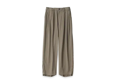 ssstein Cupro Twill Wide Easy Trousers "Taupe"