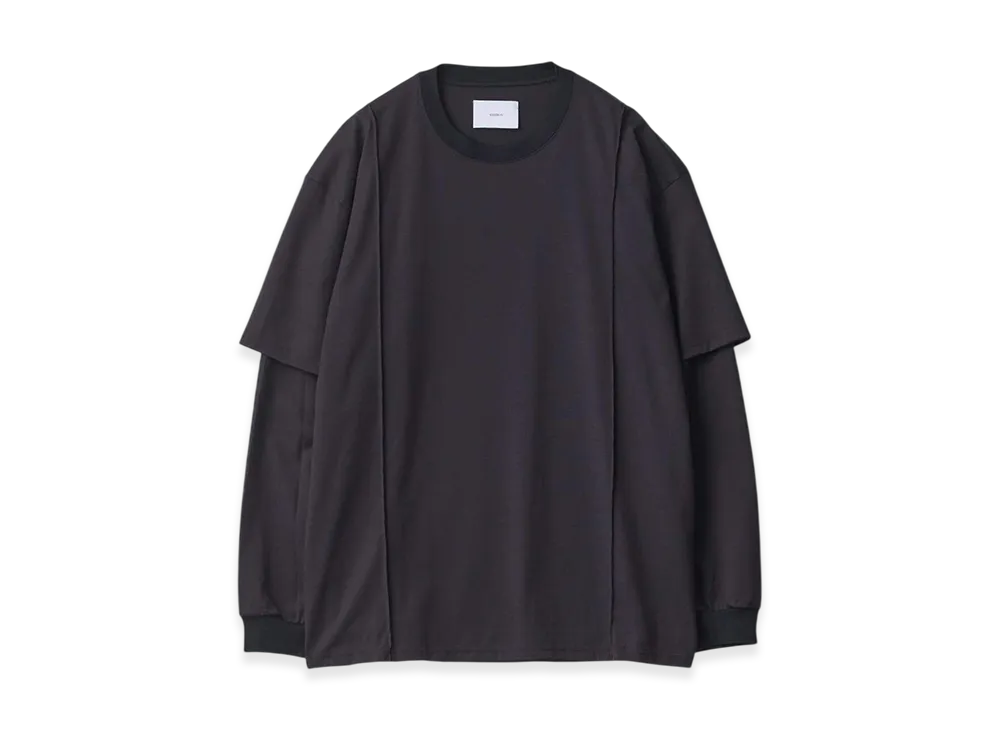ssstein Oversized Layered Sleeve Tee "Dark Navy"