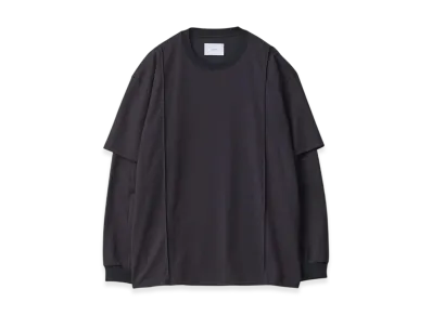 ssstein Oversized Layered Sleeve Tee "Dark Navy"