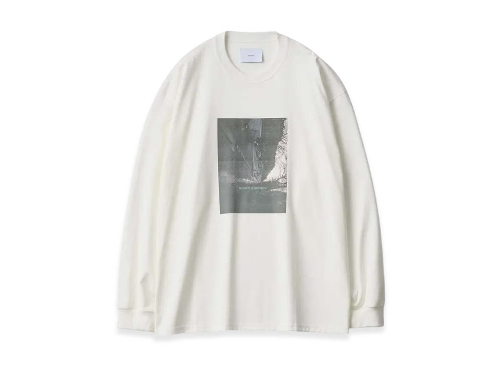 ssstein Oversized Long Sleeve Tee -Nuance- "White"