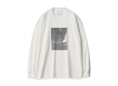 ssstein Oversized Long Sleeve Tee -Nuance- "White"