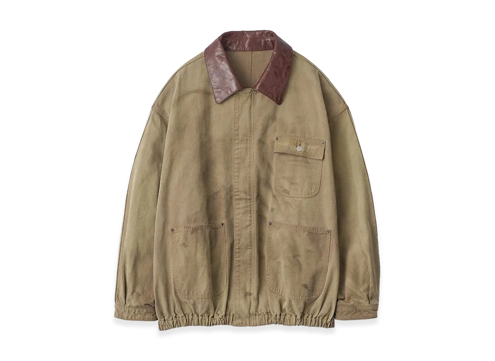 ssstein Sulfur Dyed Oxford Vintage Jacket "Khaki Beige"