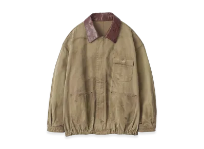 ssstein Sulfur Dyed Oxford Vintage Jacket "Khaki Beige"