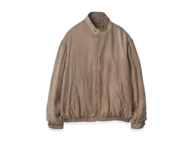ssstein Cupro Fibril Vintage Zip Jacket "Khaki"