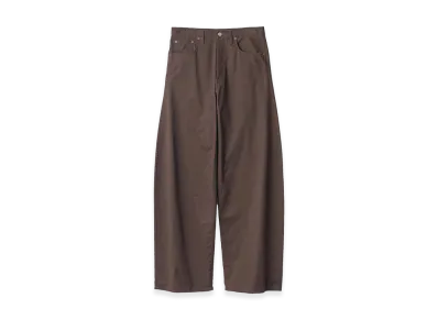 ssstein Deformation Wide Cotton Pants "Brown"