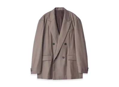 ssstein Extra Fine Wool Double Breasted Blazer "Greige"