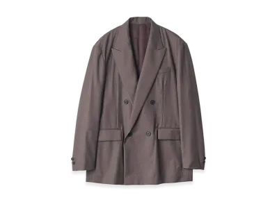 ssstein Extra Fine Wool Double Breasted Blazer "Brown Grey"