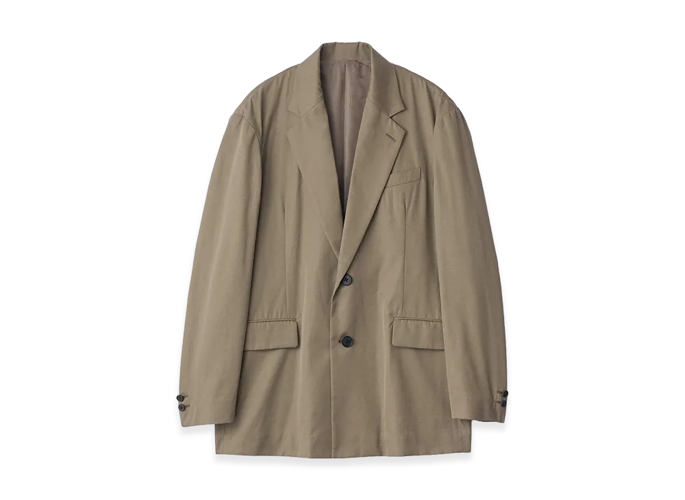 ssstein Cotton Rayon Single Breasted Blazer "Beige"