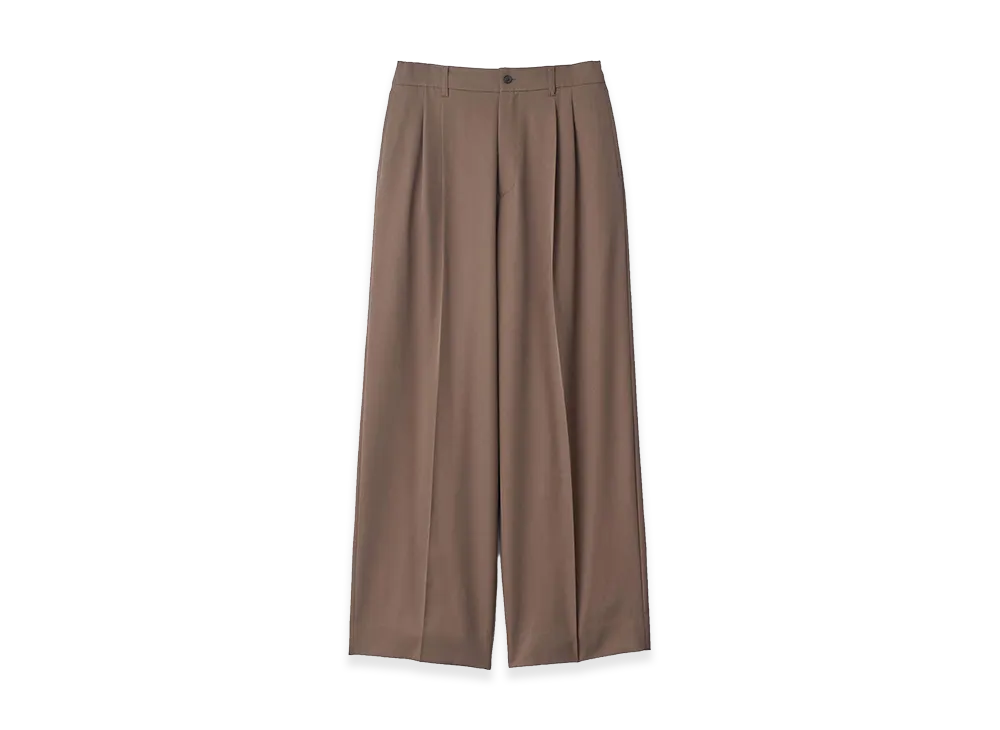 ssstein Easy Long Wide Trousers "Dark Beige"