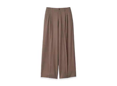 ssstein Easy Long Wide Trousers "Dark Beige"