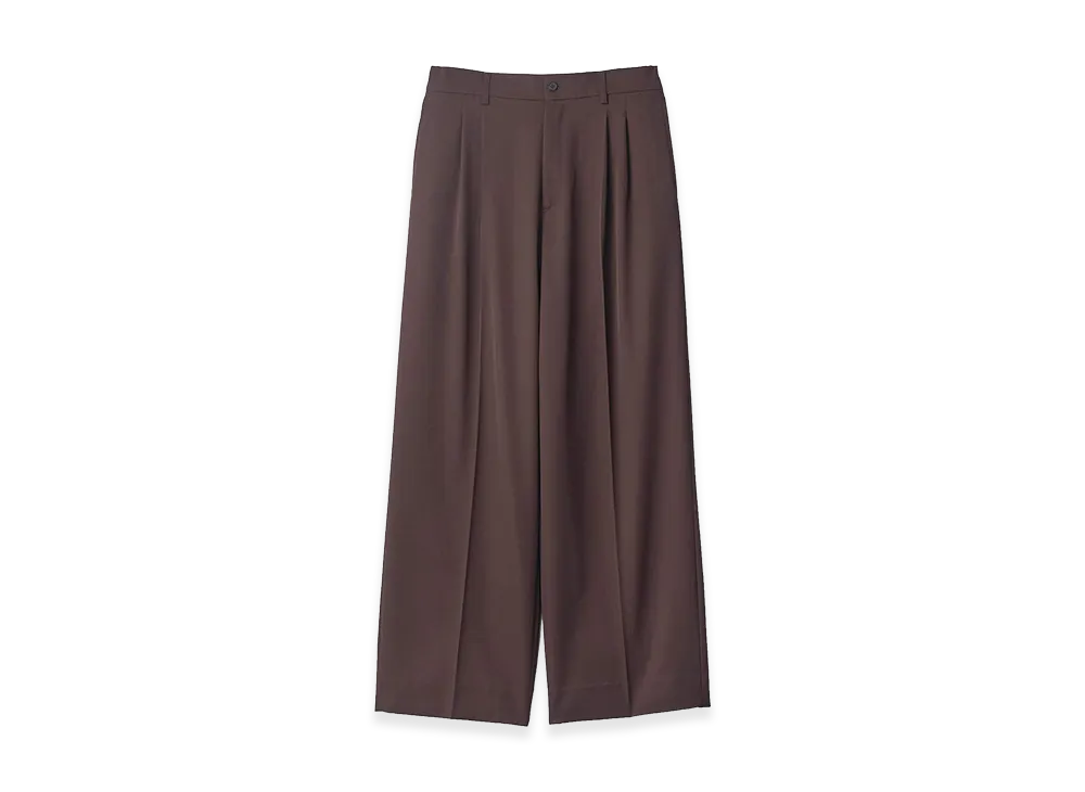 ssstein Easy Long Wide Trousers "Dark Brown"