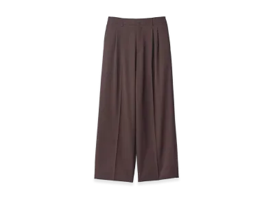 ssstein Easy Long Wide Trousers "Dark Brown"