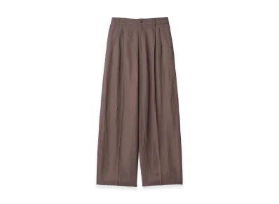ssstein Vis/Li/Ra Twill Easy Long Wide Trousers "Khaki Brown"