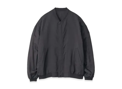 ssstein Silk Cupro Twill Light Flight Jacket "Black"