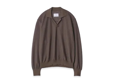 ssstein Slub Cotton Knit Skipper LS "Khaki"