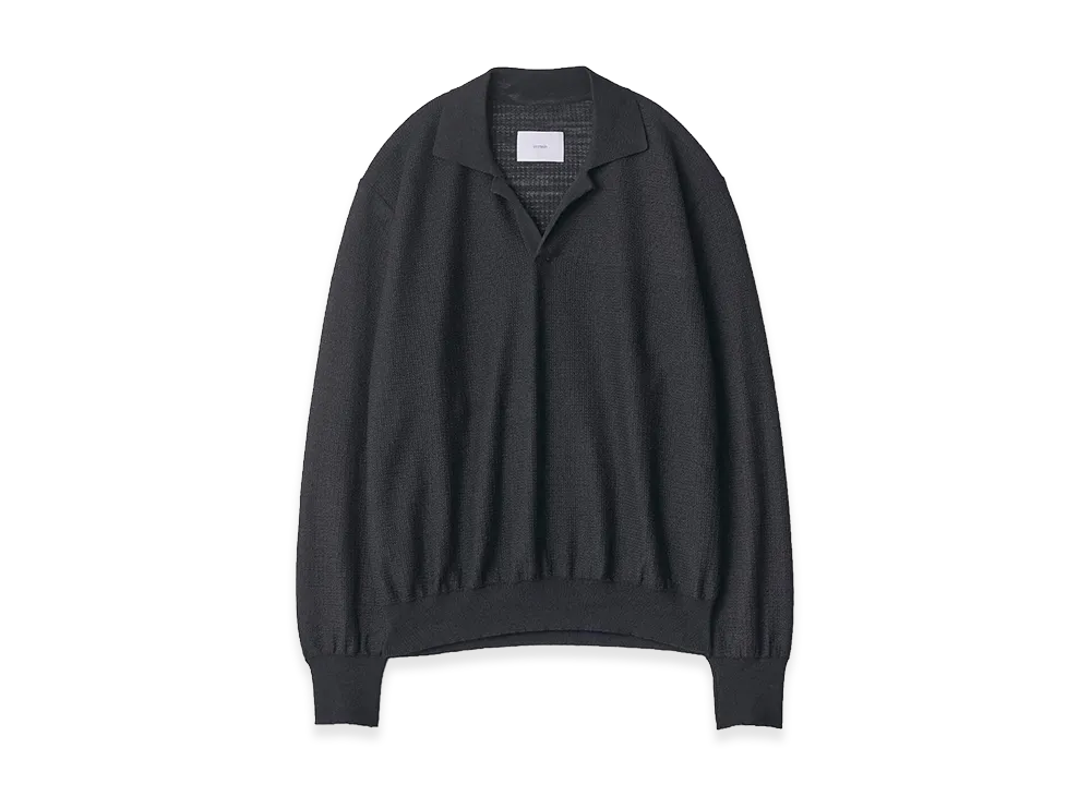ssstein Slub Cotton Knit Skipper LS "Black"