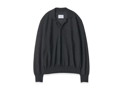 ssstein Slub Cotton Knit Skipper LS "Black"