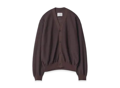 ssstein Slub Cotton Knit Cardigan "Dark Brown"