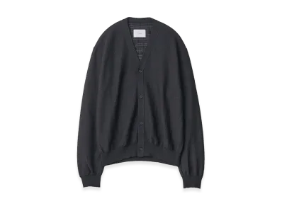 ssstein Slub Cotton Knit Cardigan "Black"