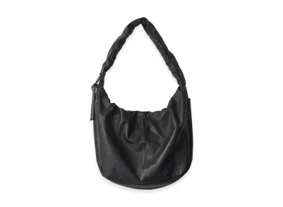ssstein Shirring Handle Leather Shoulder Bag "Black"