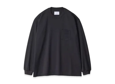 ssstein Supima Cotton Oversized Long Sleeve Pocket Tee "Dark Navy"