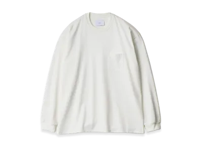 ssstein Supima Cotton Oversized Long Sleeve Pocket Tee "White"