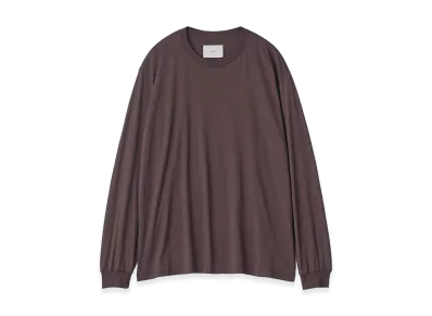 ssstein Suvin Cotton Basic Long Sleeve Tee "Dark Brown"