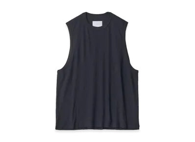 ssstein Fine Wool Oversized No Sleeve Tee "Black"