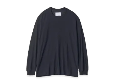 ssstein Fine Wool Oversized Long Sleeve Tee "Black"