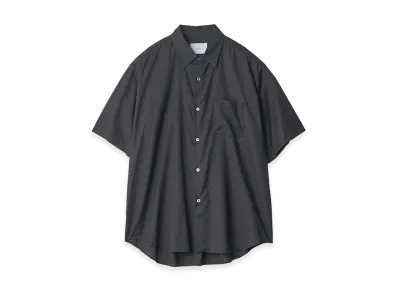 ssstein Cotton Silk Oversized Short Sleeve Shirt "Black"