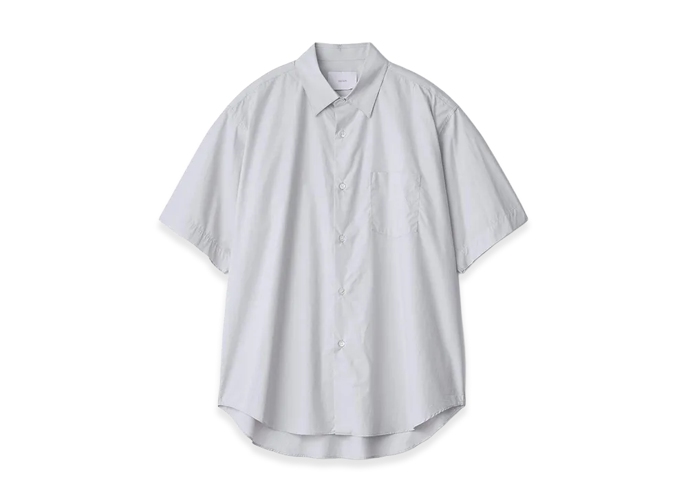 ssstein Suvin Cotton Oversized Short Sleeve Shirt "Off Blue"