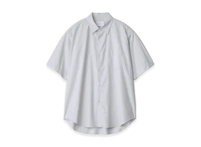 ssstein Suvin Cotton Oversized Short Sleeve Shirt "Off Blue"
