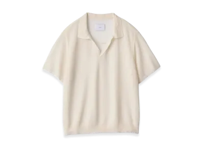 ssstein PE/RAMIE Knit Short Sleeve Skipper "Off White"